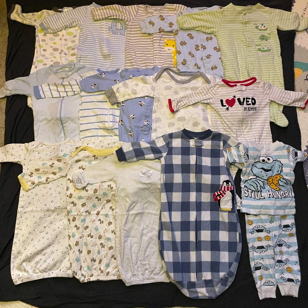 Boys clothes lot! Bundle of over 200 items, no stains, GUC. NB-9 month clothes - Picture 8 of 12